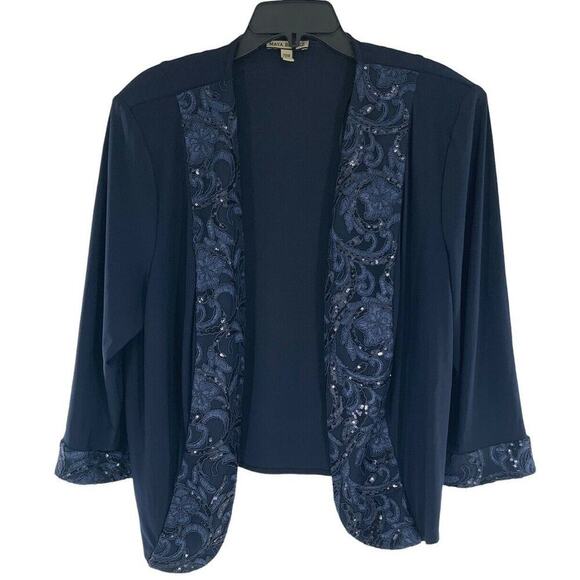 Maya Brooke Dress Suit Women's Sz 20W Embellished Neckline Embroidery Jacket NEW - Picture 6 of 12